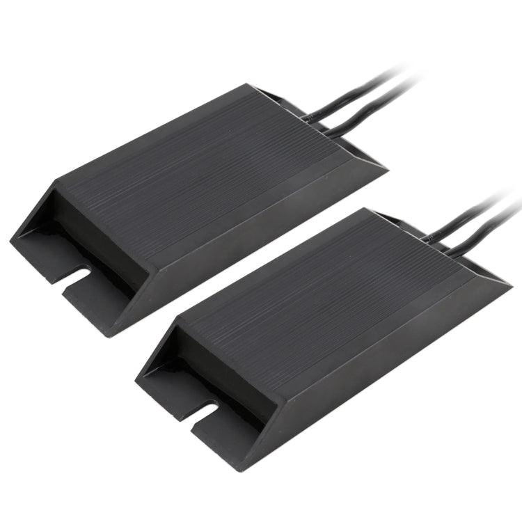 2 PCS Car Universal DC12V 50W 6 Ohms Split Dual Resistance Decoder