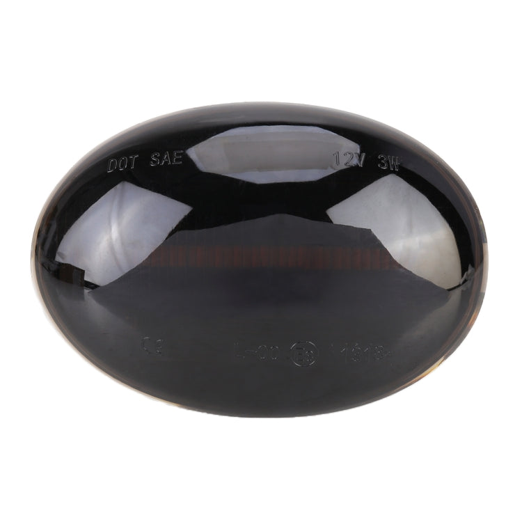 2 PCS DC12V / 3W Car LED Dynamic Blinker Side Lights Flowing Water Turn Signal Light for BMW Mini Cooper, Amber Light