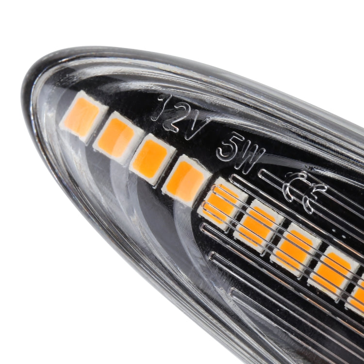 2 PCS DC12V / 5W Car LED Dynamic Blinker Side Lights Flowing Water Turn Signal Light for Lexus, Amber Light