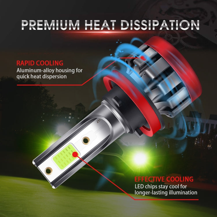 2 PCS EV19 H11 / H8 DC9-30V 8W 3000LM IP68 Car Fog Lights (Lime Light)