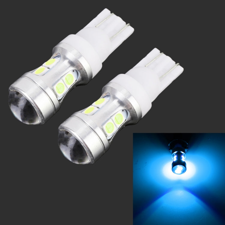 2 PCS T10 DC 12V 1.7W 150LM Car Clearance Lamp Marker Light with 10LEDs SMD-7020