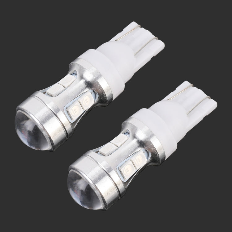 2 PCS T10 DC 12V 1.7W 150LM Car Clearance Lamp Marker Light with 10LEDs SMD-7020
