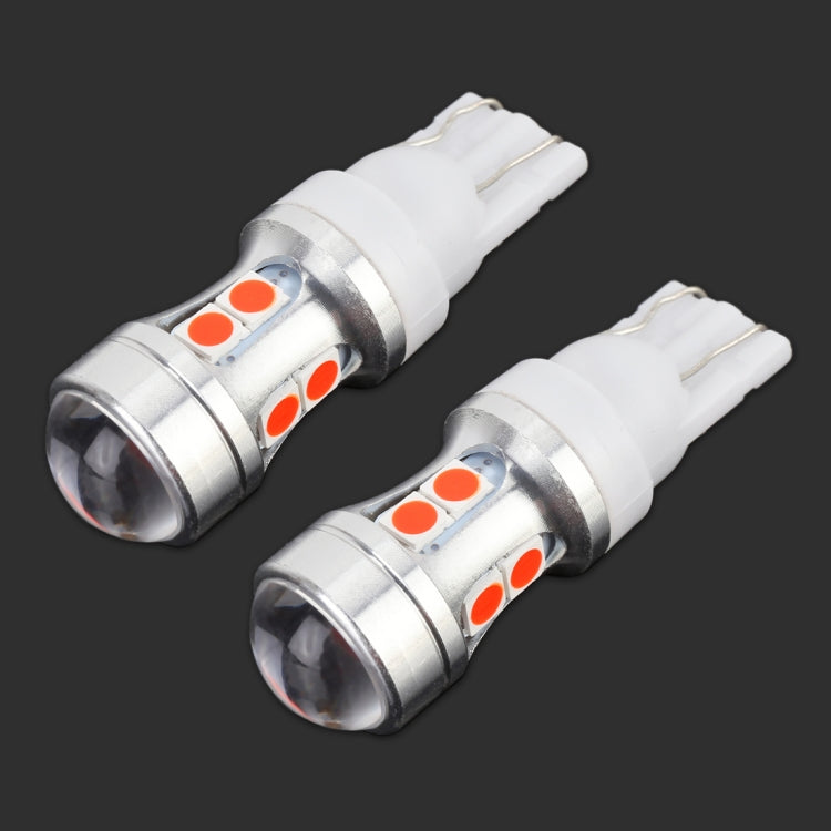 2 PCS T10 DC 12V 1.7W 150LM Car Clearance Lamp Marker Light with 10LEDs SMD-7020