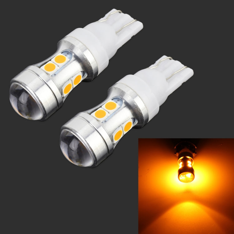 2 PCS T10 DC 12V 1.7W 150LM Car Clearance Lamp Marker Light with 10LEDs SMD-7020
