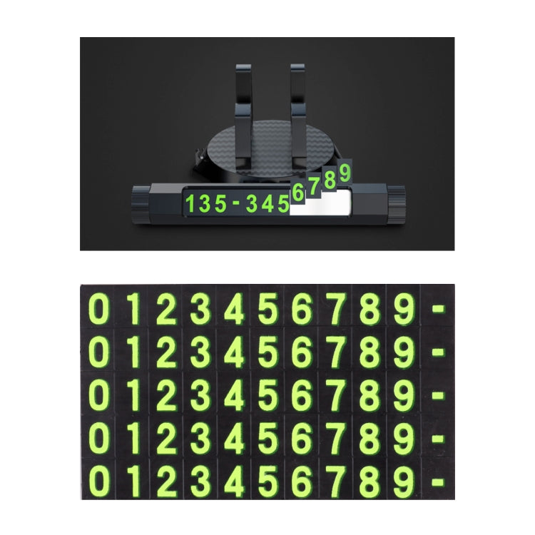 Multi-function Car Instrument Panel Mobile Phone Holder Temporary Parking Card