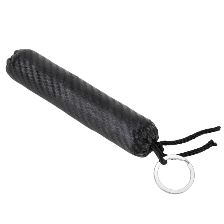 Car Carbon Fiber Leather Keychain