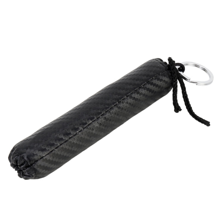 Car Carbon Fiber Leather Keychain