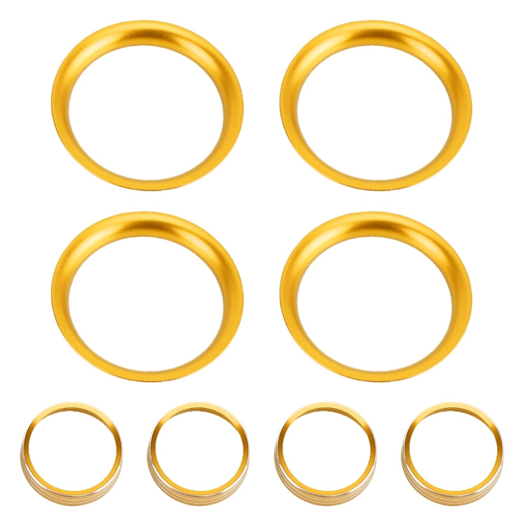 8 PCS Car Aluminum Alloy Air Conditioner Knob Case and Base for Honda XR-V