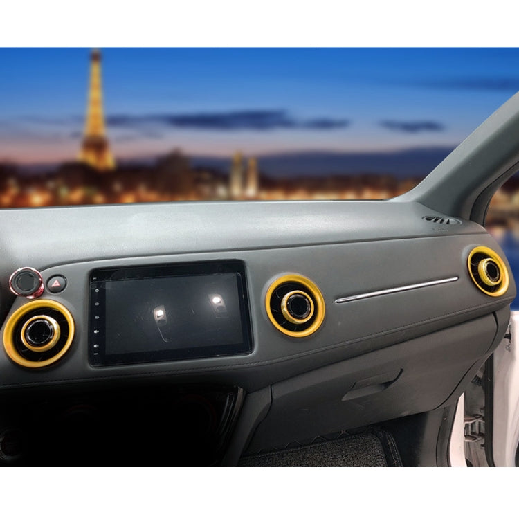 8 PCS Car Aluminum Alloy Air Conditioner Knob Case and Base for Honda XR-V