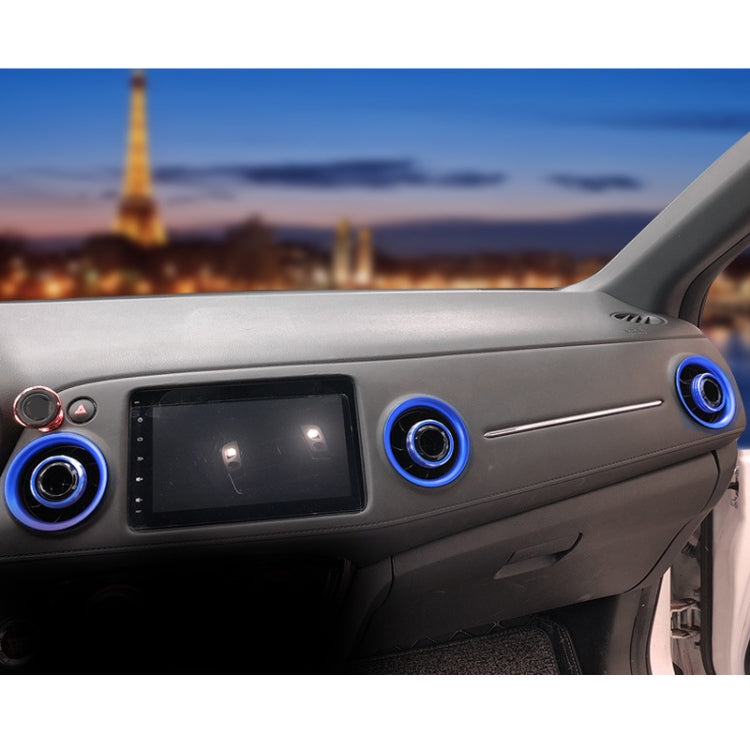 8 PCS Car Aluminum Alloy Air Conditioner Knob Case and Base for Honda XR-V