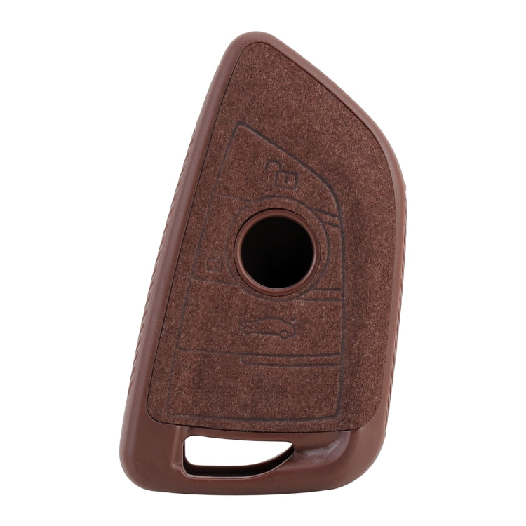 Car Flocking Plastic Knife-shaped Key Protective Cover Two Buttons for BMW