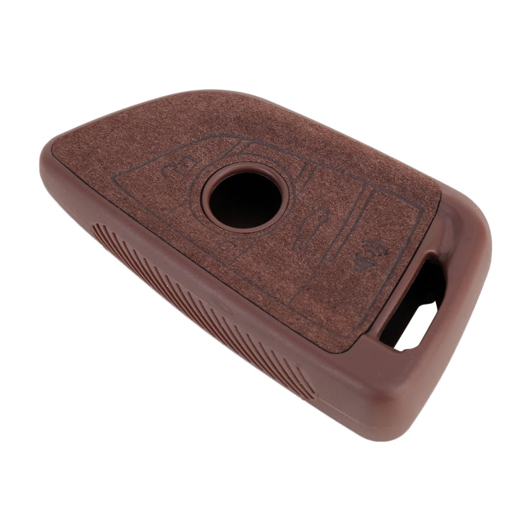 Car Flocking Plastic Knife-shaped Key Protective Cover Three Buttons Horn for BMW