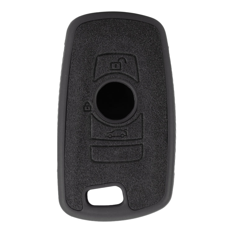 Car Flocking Plastic Square-shaped Key Protective Cover Two Buttons for BMW