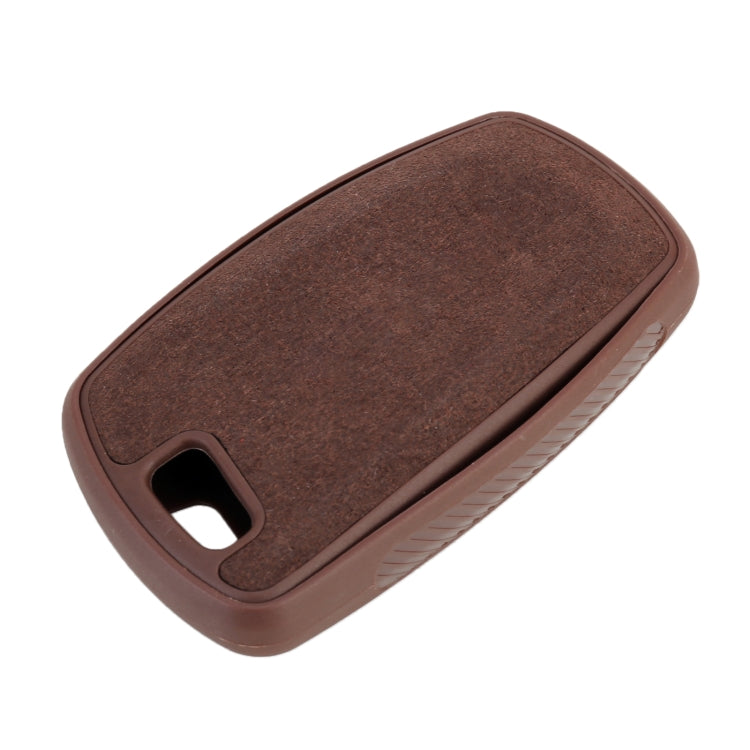Car Flocking Plastic Square-shaped Key Protective Cover Two Buttons for BMW
