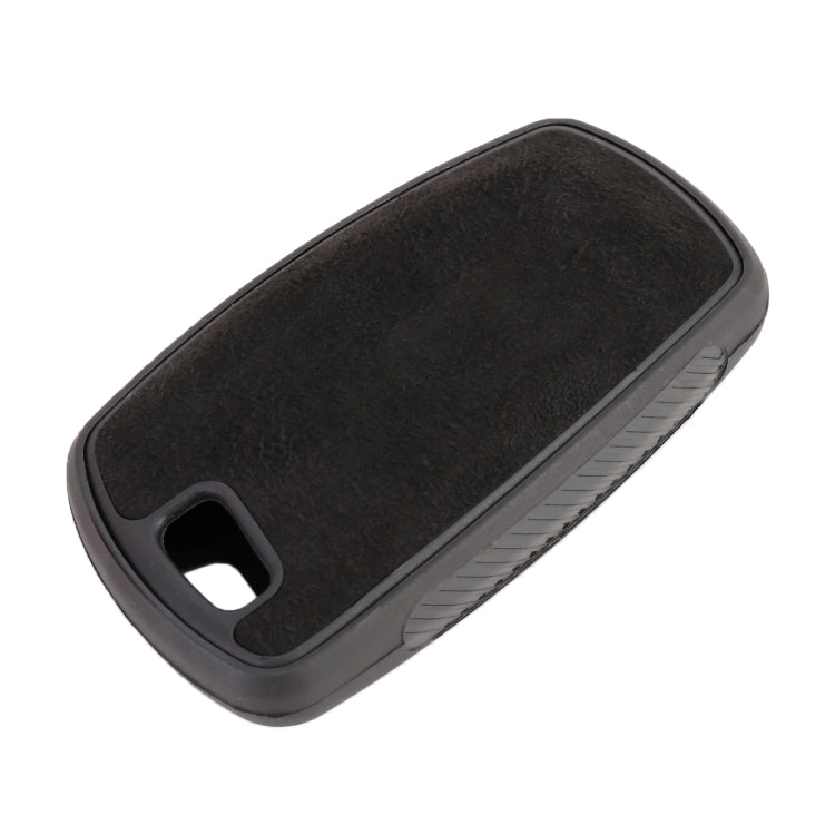 Car Flocking Plastic Square-shaped Key Protective Cover Three Buttons for BMW