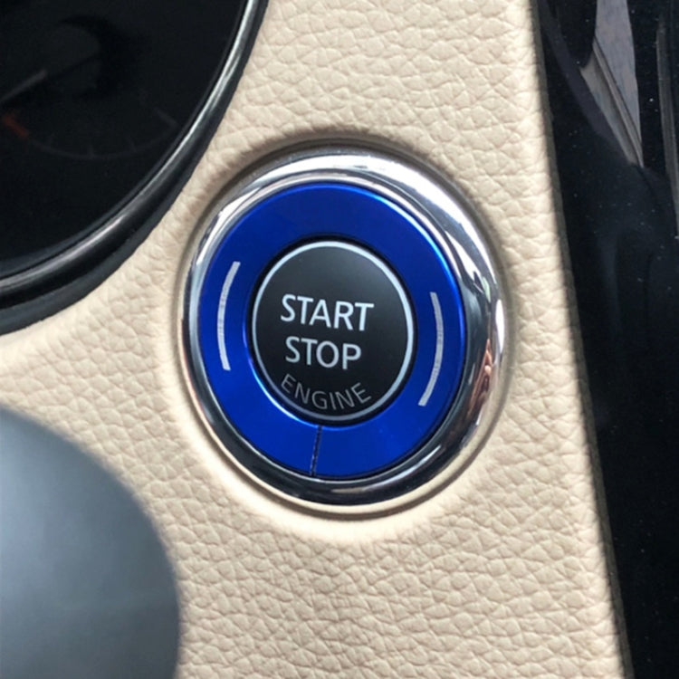 Car Engine Start Key Push Button Ring Trim Metal Sticker Decoration for Nissan X-TRAIL