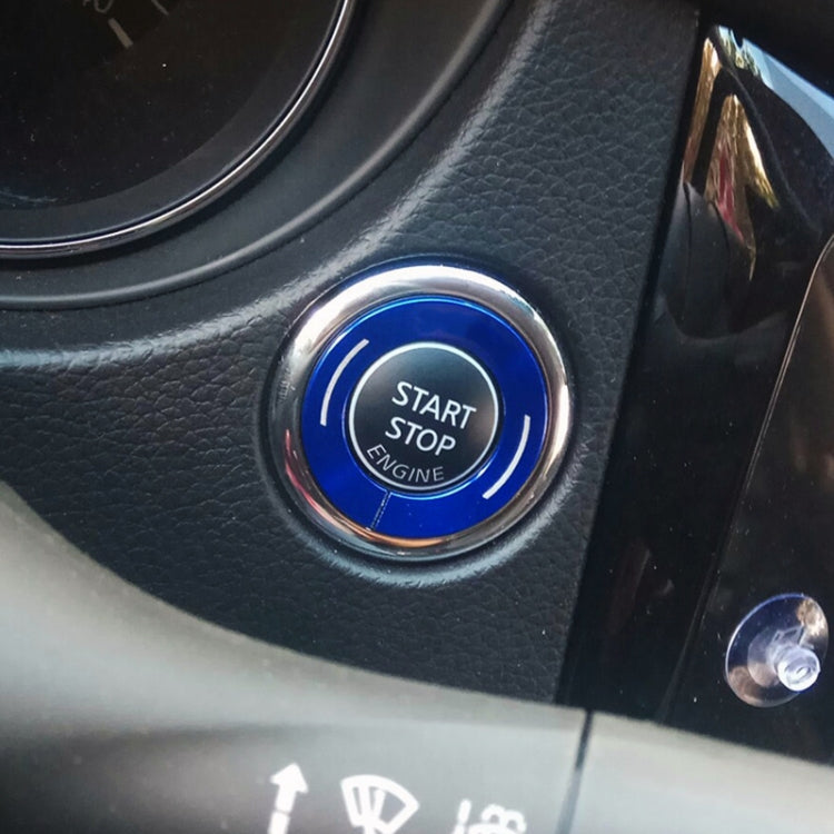 Car Engine Start Key Push Button Ring Trim Metal Sticker Decoration for Nissan X-TRAIL