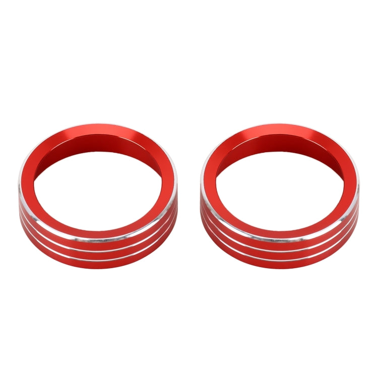 2 PCS Car Metal Air Conditioner Knob Case for Nissan X-TRAIL