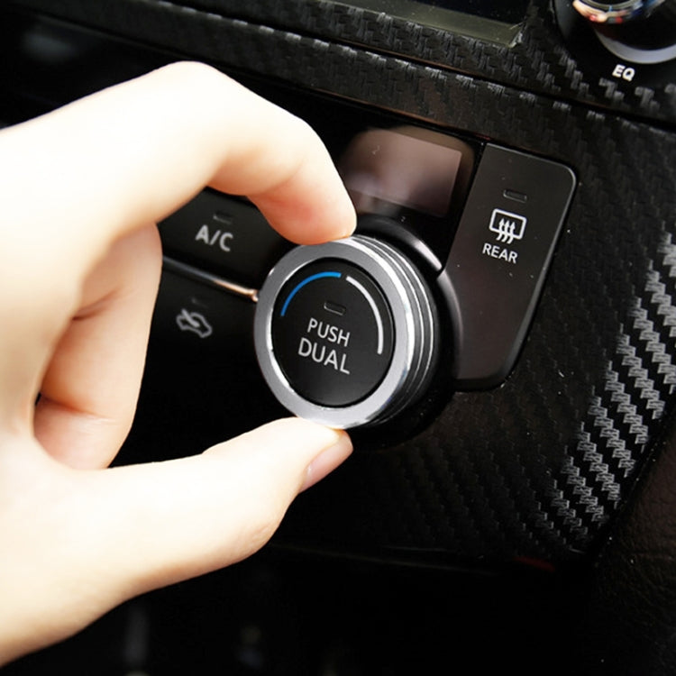 2 PCS Car Metal Air Conditioner Knob Case for Nissan X-TRAIL