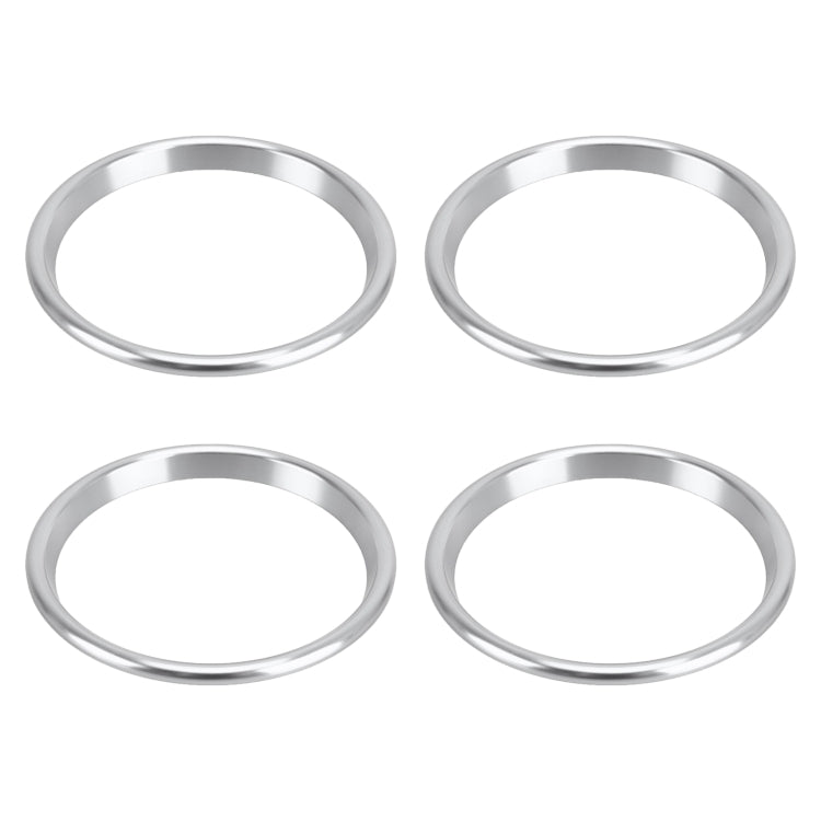 4 PCS Car Metal Air Outlet Decorative Outside Ring for Audi A3 / S3 / Q2L