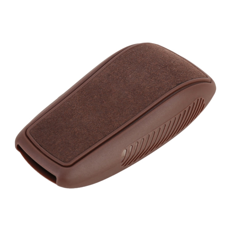 Car Flocking Plastic Square-shaped Key Protective Cover Two Buttons for Mercedes-Benz