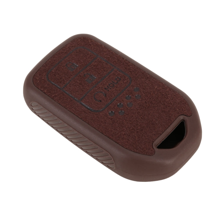 Car Flocking Plastic Knife-shaped Key Protective Cover Three Button with Start Key for Honda