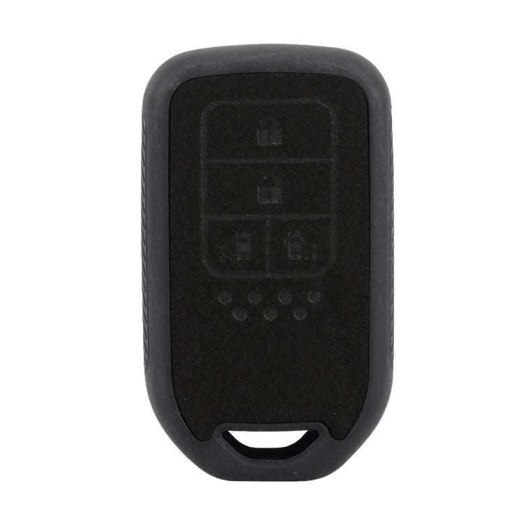Car Flocking Plastic Knife-shaped Key Protective Cover Four Button with Left And Right Sliding Door Keys for Honda