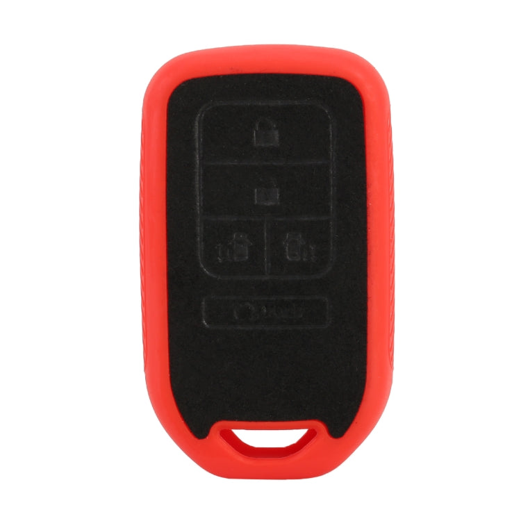 Car Flocking Plastic Knife-shaped Key Protective Cover Fives Buttons for Honda