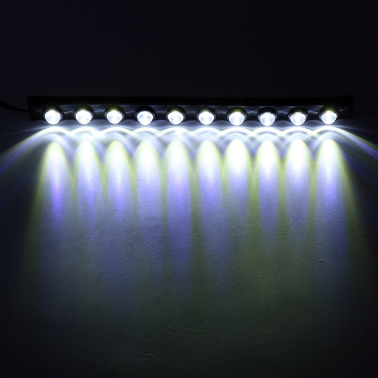 10LEDs SMD-5050 DC12V / 2.2W / 5500K / 112LM Car Daytime Running Light