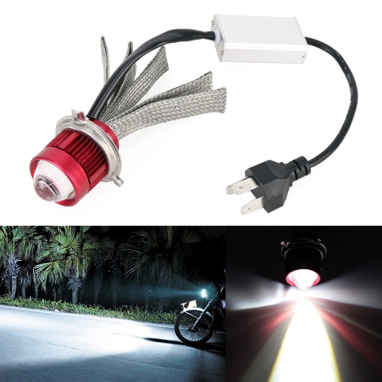 H4 DC9-80V / 10W Motorcycles Double Color Headlights