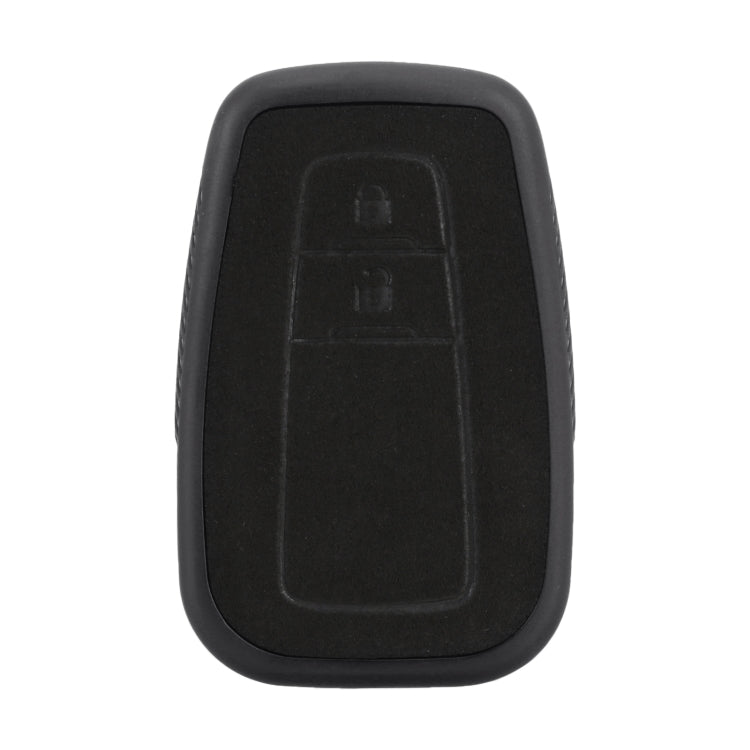 Car Flocking Plastic Key Protective Cover Two Buttons for Toyota, Style 1
