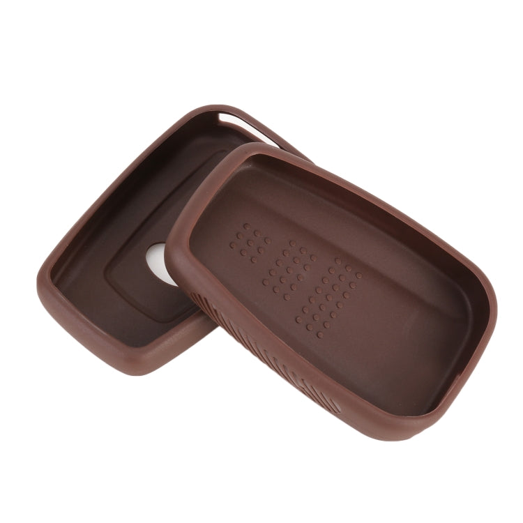 Car Flocking Plastic Key Protective Cover Two Buttons for Toyota, Style 1