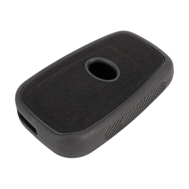 Car Flocking Plastic Key Protective Cover Three Buttons for Toyota, Style 1