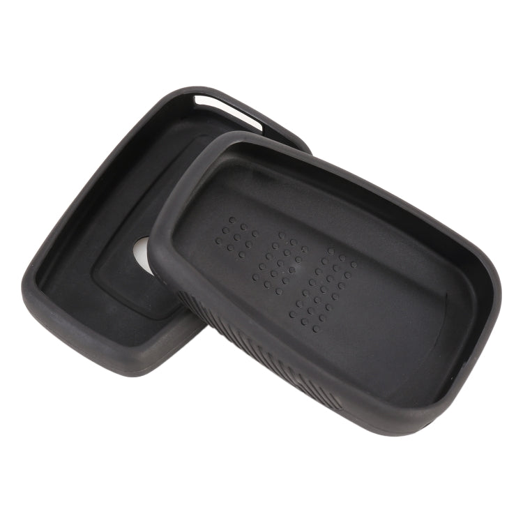 Car Flocking Plastic Key Protective Cover Three Buttons for Toyota, Style 1