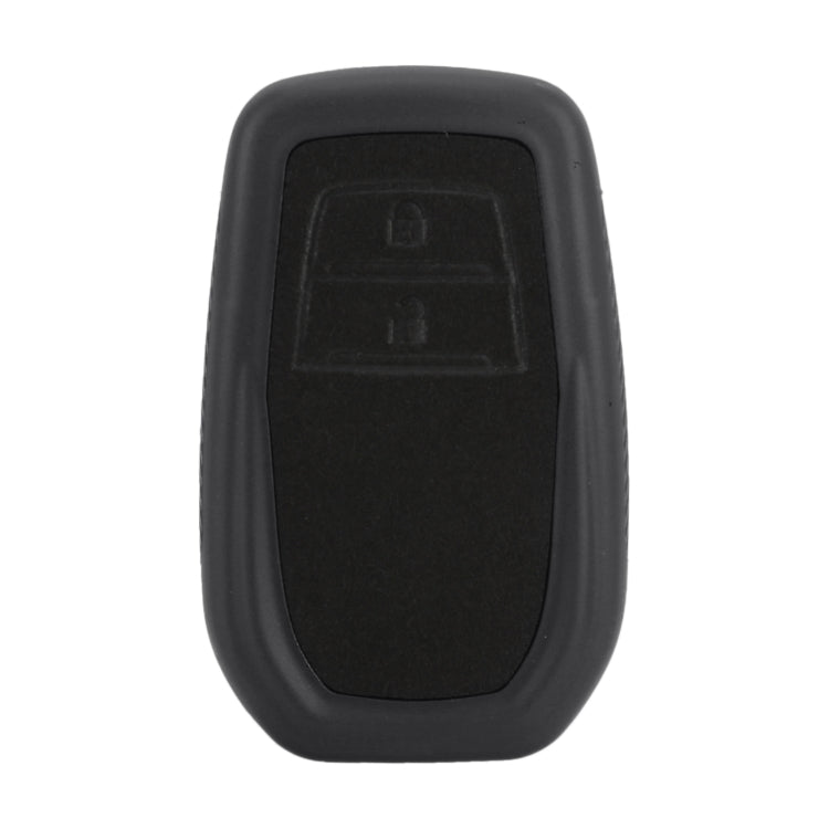 Car Flocking Plastic Key Protective Cover Two Buttons for Toyota, Style 2