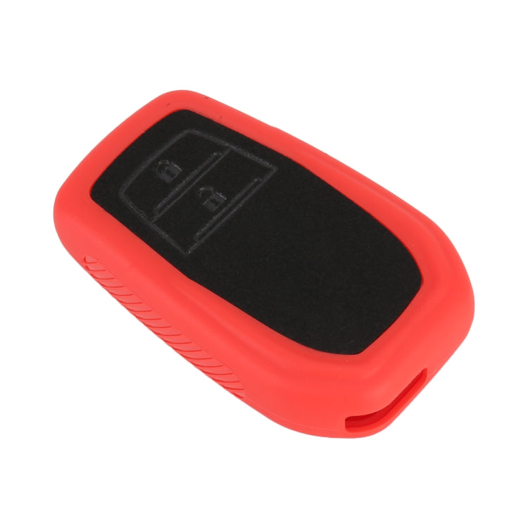 Car Flocking Plastic Key Protective Cover Two Buttons for Toyota, Style 2