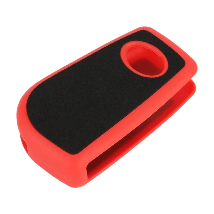 Car Flocking Plastic Key Protective Cover Three Buttons for Toyota, Style 3