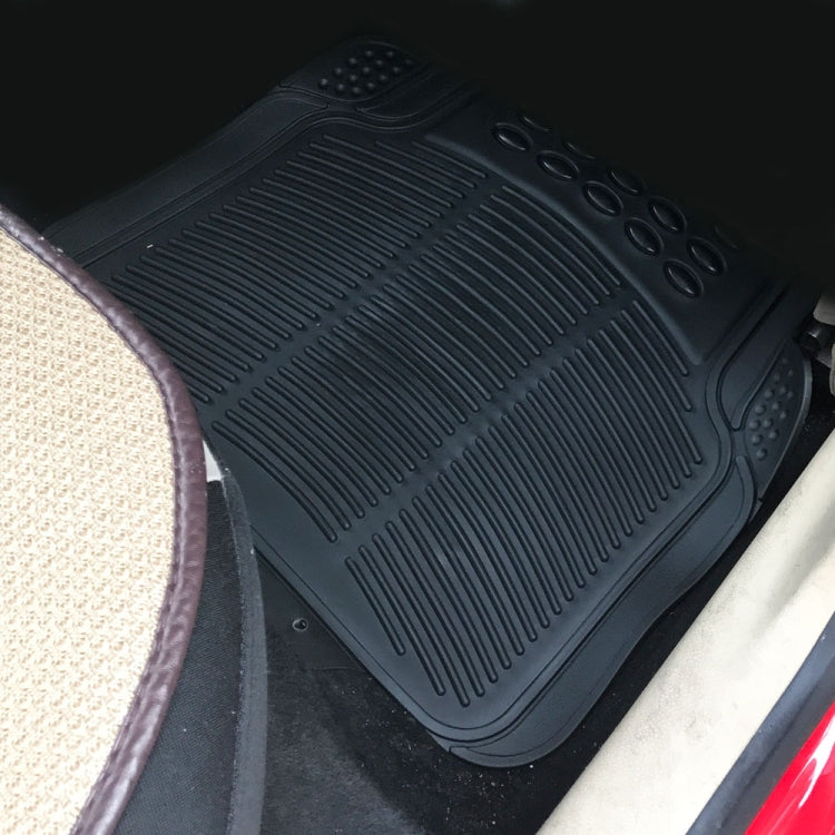 [US Warehouse] 4 PCS Replacement Anti-slip Rubber Car Floor Mats 88209(Black)