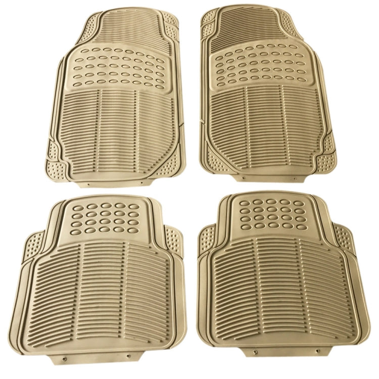 [US Warehouse] 4 PCS Replacement Anti-slip Rubber Car Floor Mats 88209(Beige)