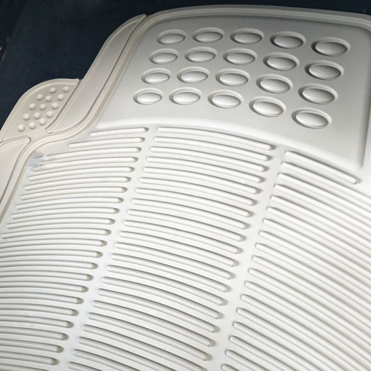[US Warehouse] 4 PCS Replacement Anti-slip Rubber Car Floor Mats 88209(Beige)