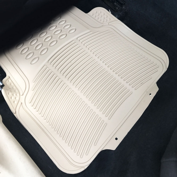 [US Warehouse] 4 PCS Replacement Anti-slip Rubber Car Floor Mats 88209(Beige)