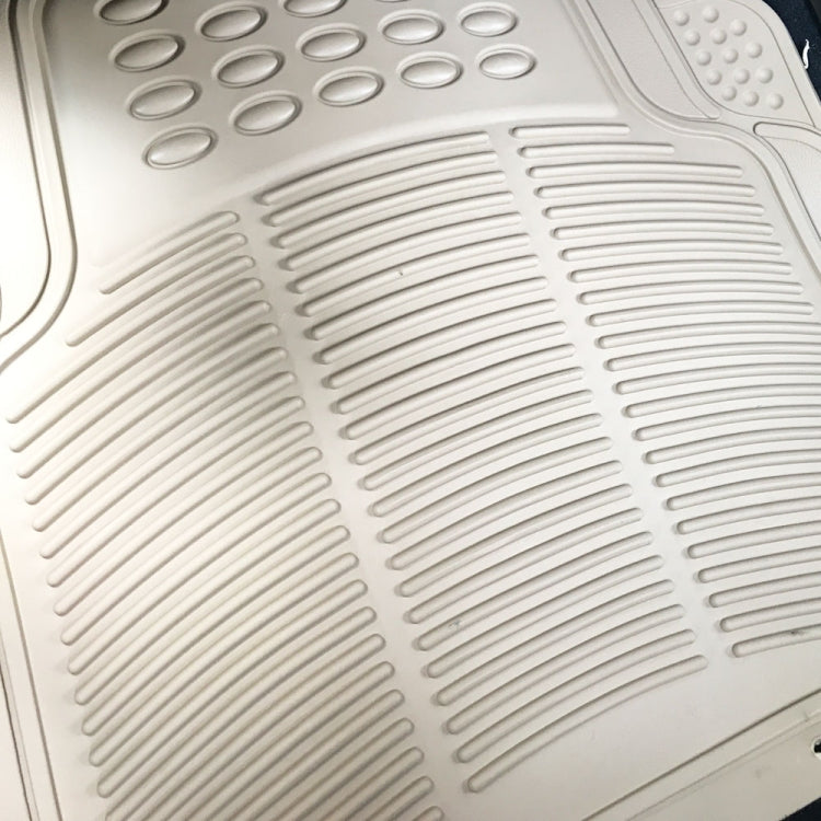 [US Warehouse] 4 PCS Replacement Anti-slip Rubber Car Floor Mats 88209(Beige)