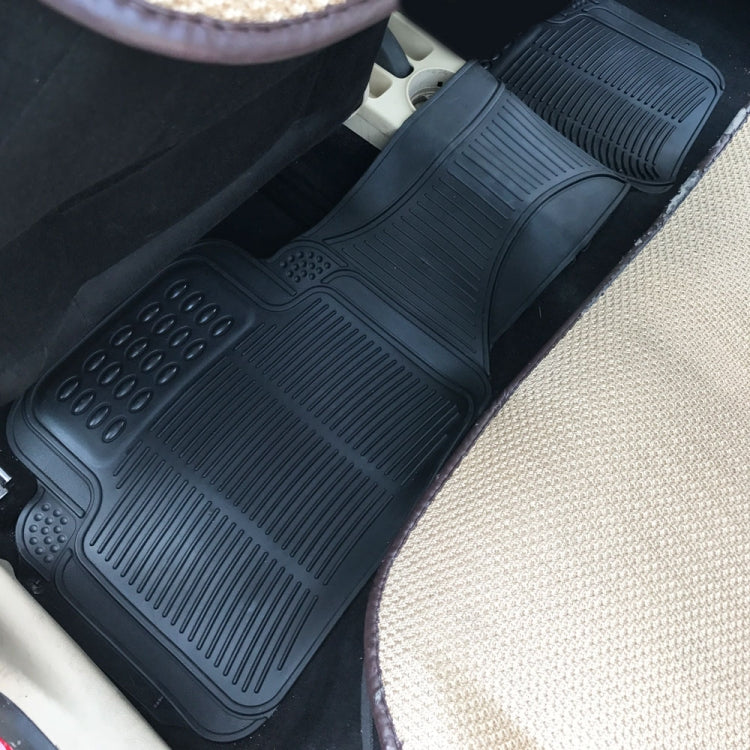 [US Warehouse] 3 PCS Replacement Anti-slip Rubber Car Floor Mats 88241(Black)