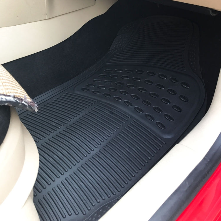 [US Warehouse] 3 PCS Replacement Anti-slip Rubber Car Floor Mats 88241(Black)