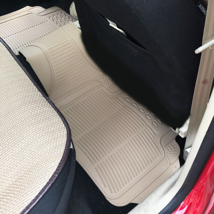 [US Warehouse] 3 PCS Replacement Anti-slip Rubber Car Floor Mats 88241(Beige)