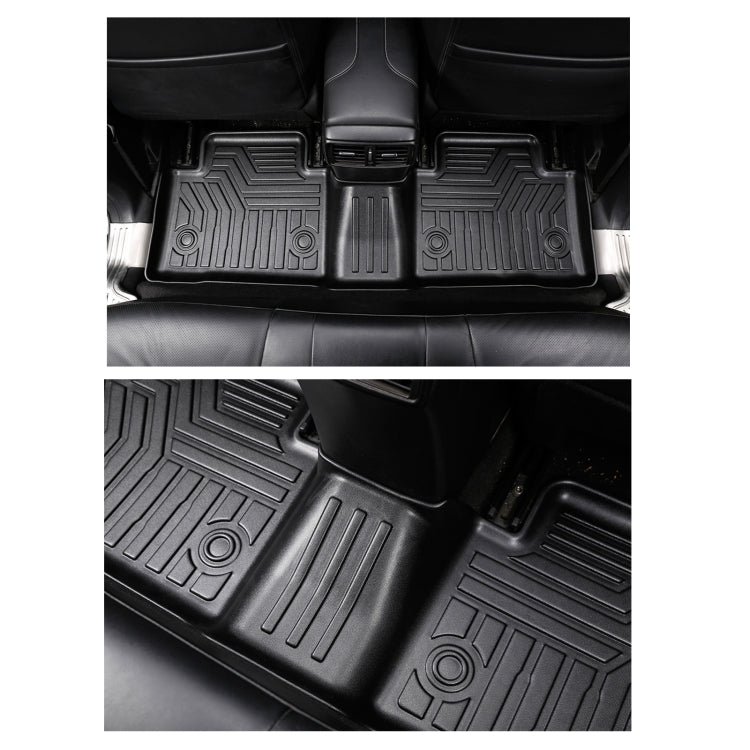 [US Warehouse] 3D TPE All Weather Car Floor Mats Liners for Nissan Rouge X-Trail 2014-2020(Black)