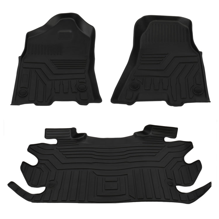 [US Warehouse] Crew Cab 1st and 2nd Row Floor Mats for Dodge Ram 1500 2500 3500 2012-2019