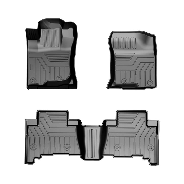 [US Warehouse] 3D TPE All Weather Car Floor Mats Liners for Toyota 4 Runner/Lexus GX460 2014-2019 (1st & 2nd Rows)