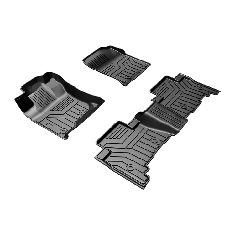 [US Warehouse] 3D TPE All Weather Car Floor Mats Liners for Toyota 4 Runner/Lexus GX460 2014-2019 (1st & 2nd Rows)