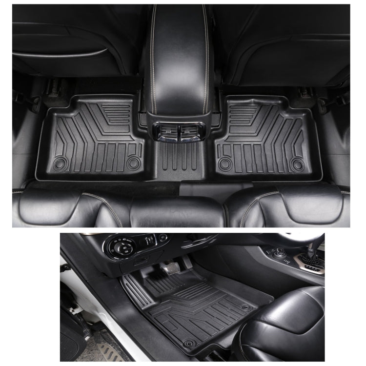 [US Warehouse] 3D TPE All Weather Car Floor Mats Liners for Mercedes-Benz G-CLASS G63 2019-2020 (1st & 2nd Rows)